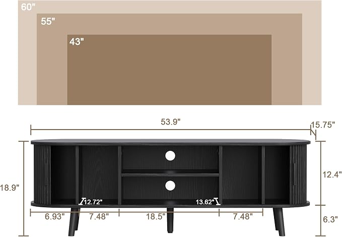ChooChoo Mid Century Modern TV Stand - Image 2