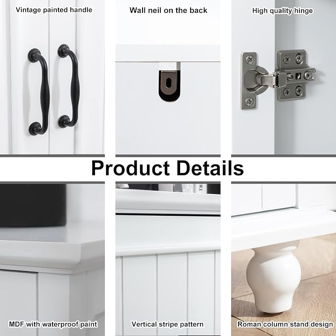 Scurrty 62'' Coffee Bar Cabinet Kitchen - Image 5