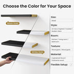 BAYKA Floating Shelves for Bedroom Decor, Wall Shelves for Storage, Wall - Image 5