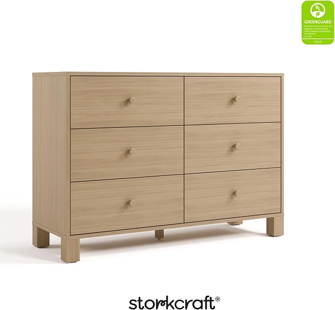 Storkcraft California 6 Drawer Double Dresser – GREENGUARD Gold Certified - Image 9