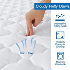 RV Short Queen Mattress Pad Waterproof Protector, Short Queen Mattress Topper - Image 2