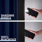 SimpleHome Navy Blue 100% Blackout Curtains Room Darkening Living Room 84 | - Image 4