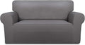 PureFit Stretch Loveseat Covers Fleece Couch Covers by PureFit