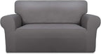 PureFit Stretch Loveseat Covers Fleece Couch Covers by PureFit