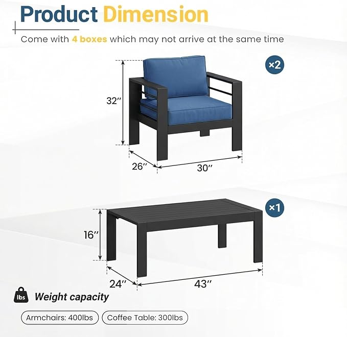 Solaste Aluminum Patio Furniture Set - Image 2