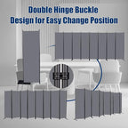 Room Divider 6FT Portable Room Dividers and Folding Privacy Screens, 8 Panel - Image 5