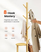 Pipishell Coat Rack, Freestanding Hall Tree - Image 6