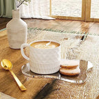 Acrylic 5Pcs/Set Coaster for Desk, Clear Bar Drink Coaster, Clear Cloud Shape Coffee Cup Coaster, Perfect for Tabletop Protection and Accessories Display. - Image 2