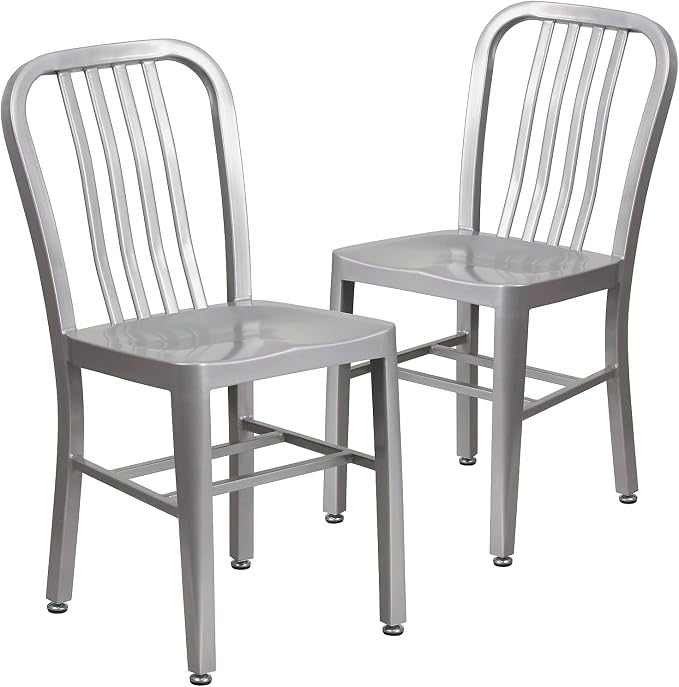Flash Furniture Gael Indoor/Outdoor Modern Metal Dining Chairs, by FlashFurniture