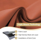 H.VERSAILTEX Solid Thermal Insulated Grommet Blackout Window Curtain Panels - Image 3