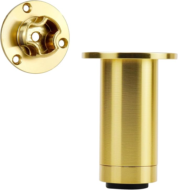 4 Pcs Gold Sofa Adjustable Legs Metal Modern Furniture Legs - Image 4