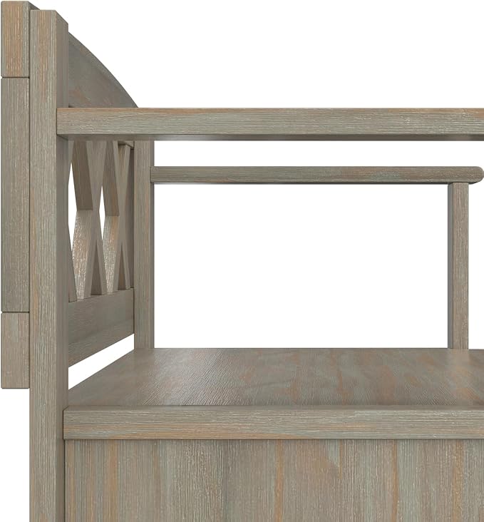 SIMPLIHOME Amherst Entryway Storage Bench - Image 12