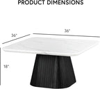 Furniture of America Coraly Modern 36-inch Square Coffee Table - Image 2