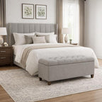 Homepop Home Decor Tufted Ainsley Button Storage Ottoman Bench - Image 2