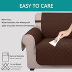 U-NICE HOME Reversible Recliner Chair Covers, Pet Friendly, Elastic Straps - Image 5