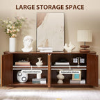 64'' Fluted TV Stand for TVs up to 75'', Modern Long Media Console - Image 3