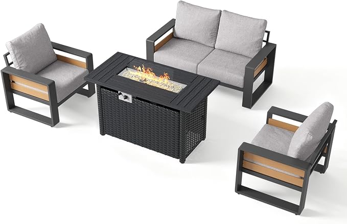 Aoxun Aluminum Patio Furniture Set - Image 8