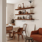 Floating Shelves for Wall, Bathroom Shelves Over Toilet, Wall Shelves & Book - Image 7