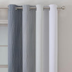 Gray and Greyish White Ombre Blackout Curtains - Image 3