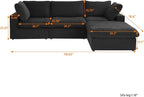 JACH L-Shaped Cloud Sectional Couches - Image 2