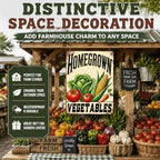 Vegetable Tomatoes Metal Tin Sign 12x8 Inch Farmhouse Kitchen Wall Decor with Tomato Corn Fresh Harvest Design Rustic Farm Garden Sign for Home Restaurant Yard Outdoor Country Decor - Image 3