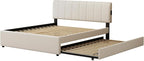 Queen Size Upholstered Platform Bed - Image 8