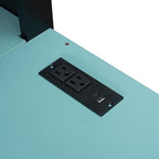 Full Size Wood Loft Bed with Built-in Workstation, Smart Storage, RGB Lighting - Image 8