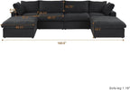 JACH 160.6" U-Shaped Sectional Couch, Modern Modular Convertible Sofa - Image 2