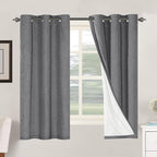 H.VERSAILTEX Primitive Linen Curtains 100% Blackout Curtain Drapes Burlap by HVERSAILTEX