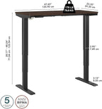 Bush Business Furniture 48-inch Electric Height Adjustable Standing Desk - Image 7