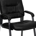 Flash Furniture Haeger Black LeatherSoft Executive Side Reception Chair - Image 6