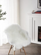 SERISSA 2x3 Fluffy White Faux Sheepskin Shaggy Rug - Image 7