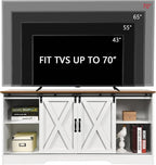 4 EVER WINNER TV Stand for 65 Inch TV for Living Room, Modern Farmhouse Barn - Image 8