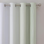 Sage Green and Greyish White Ombre Blackout Curtains - Image 4