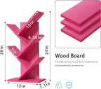 SHEEPAM 5 Tier Tree Book Shelf, Small Desktop Bookshelf - Image 3