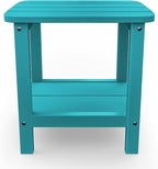 SERWALL Double Adirondack Side Table End Table Set of 6- Tiffany - Image 7