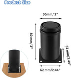 Set of 4 Stainless Steel Furniture Legs 3 Inch, Adjustable Round Cabinet Legs - Image 2