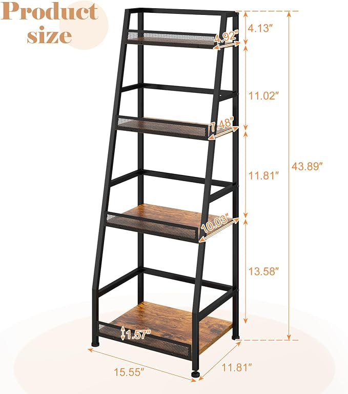 4-Tier Trapezoid Liquor Stand for Home Bar, Stepped Wine Rack Freestanding - Image 9