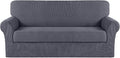 Turquoize Stretch Sofa Slipcover 2 Pieces Sofa Cover Couch Cover by Turquoize