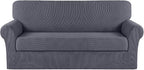 Turquoize Stretch Sofa Slipcover 2 Pieces Sofa Cover Couch Cover by Turquoize