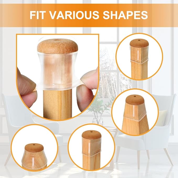 32 Pcs Chair Leg Floor Protectors - Image 2