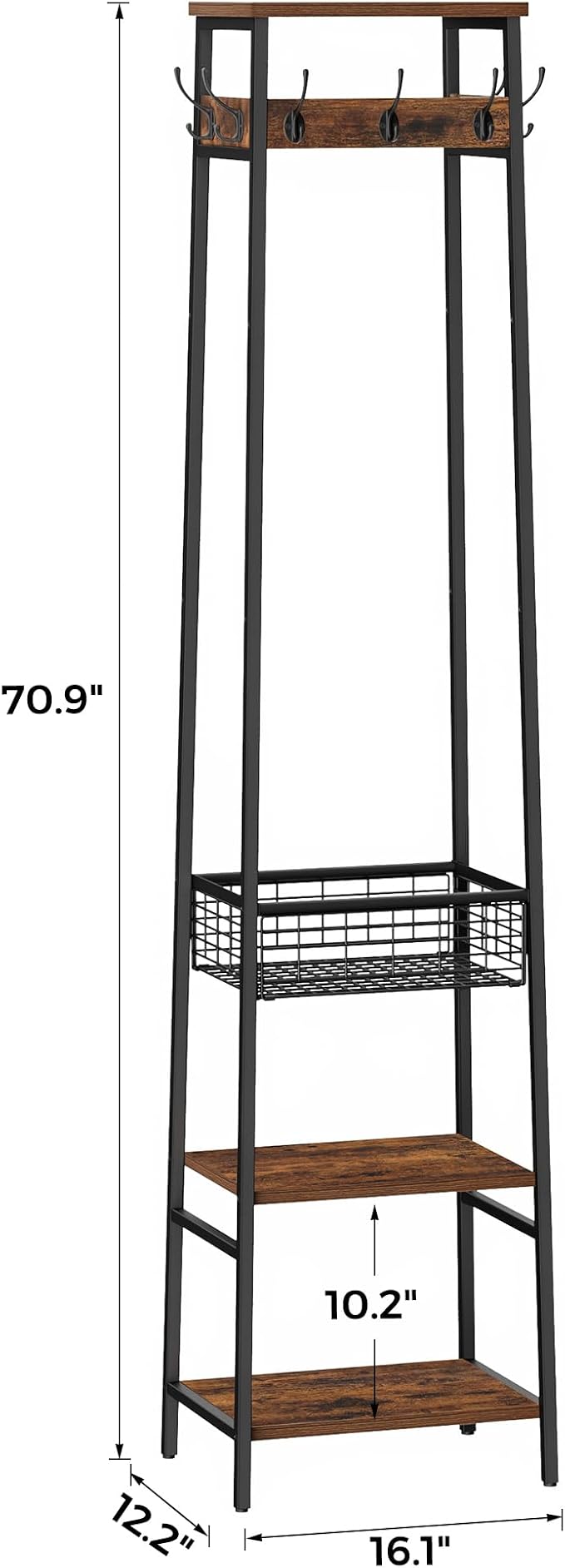 Coat Rack Freestanding, Coat Stand - Image 3