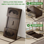 Floor Low Table, Japanese Living Room Coffee Table, Folding Design, - Image 6