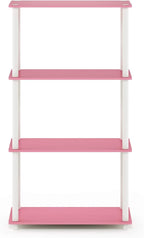 Furinno Turn-N-Tube 4-Tier Multipurpose Shelf Display Rack, Round Tubes - Image 8