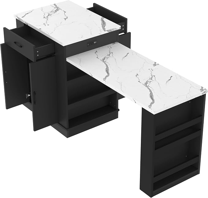 Modern Extendable Dining Table - Image 8