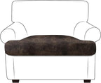 ANARACHON Leather Look Couch Cushion Covers Sofa Seat Slipcovers Sets Couches by ANARACHON