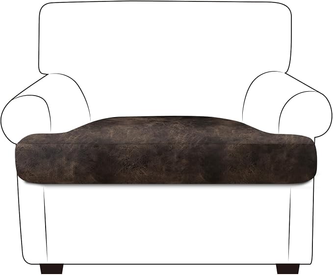 ANARACHON Leather Look Couch Cushion Covers Sofa Seat Slipcovers Sets Couches by ANARACHON
