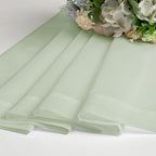 Light Green Sheer Curtains 90 Inches Long 2 Panels, Modern Light Filtering - Image 6
