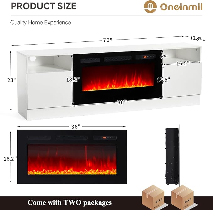 oneinmil Fireplace TV Stand - Image 8