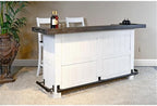 Pemberly Row 78" Farmhouse Wood Bar Unit - Image 2